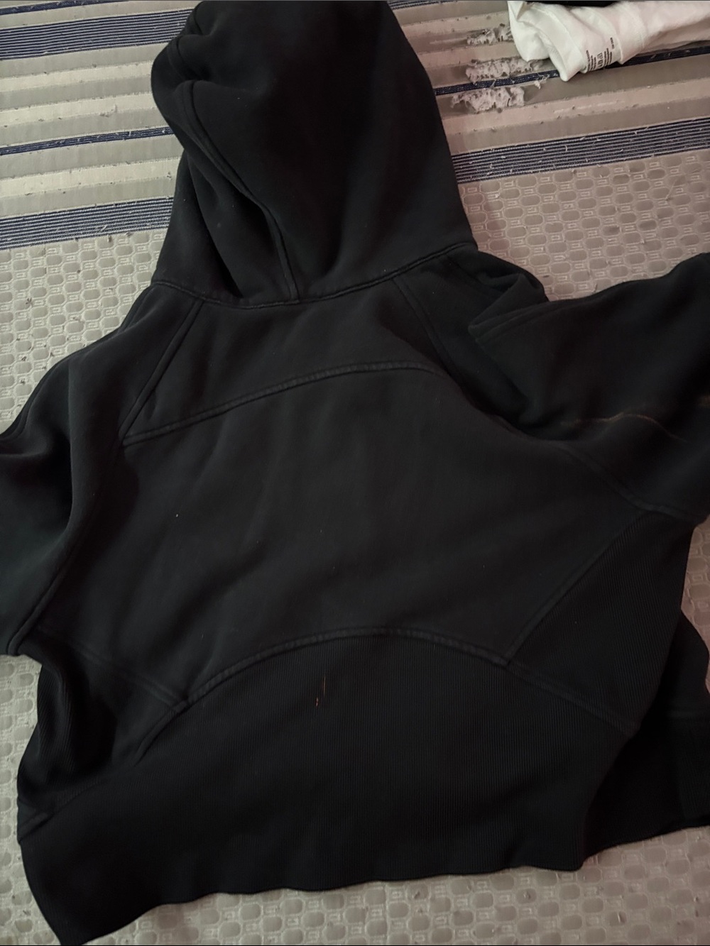 Black Half-Zip Hoodie Jacket - Picture 2 of 2